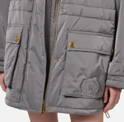Piumino over tipo aviator in nylon satin