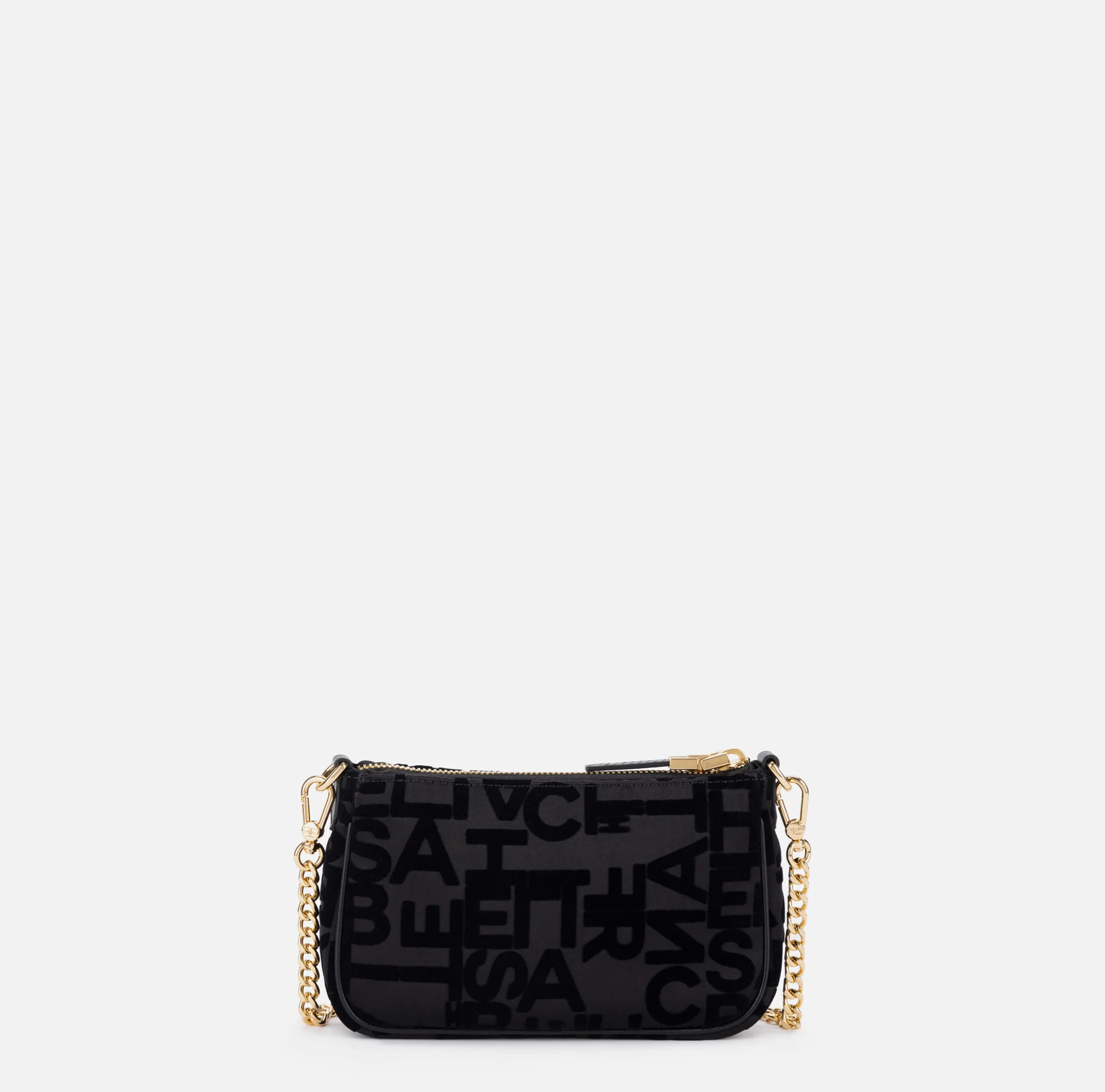 Pochette lettering con tracolla
