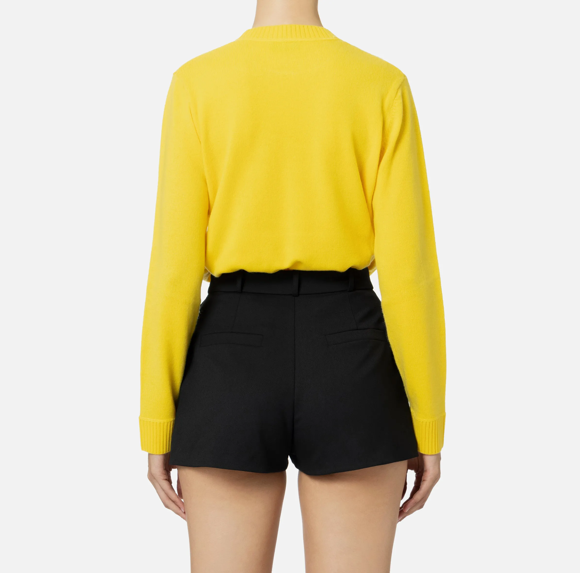 Pullover in misto cashmere con logo