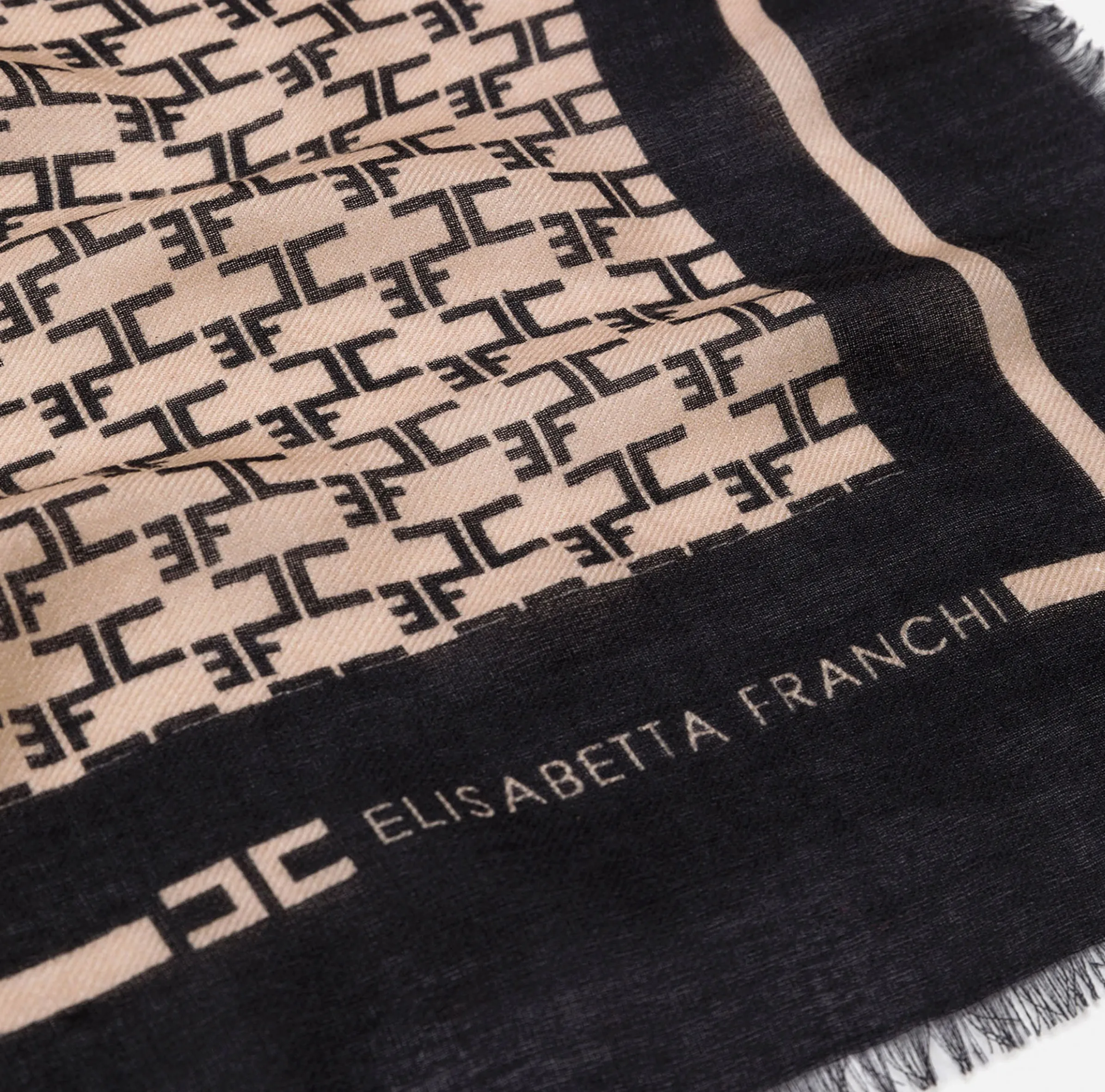 Sciarpa Monogram Elisabetta Franchi