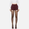Shorts in fresco di lana con sacco tasche