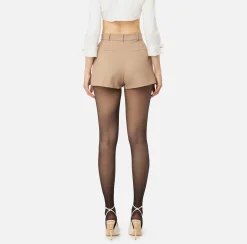 Shorts in fresco di lana con sacco tasche