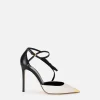Slingback in nappa bicolore