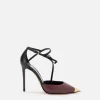 Slingback in nappa bicolore