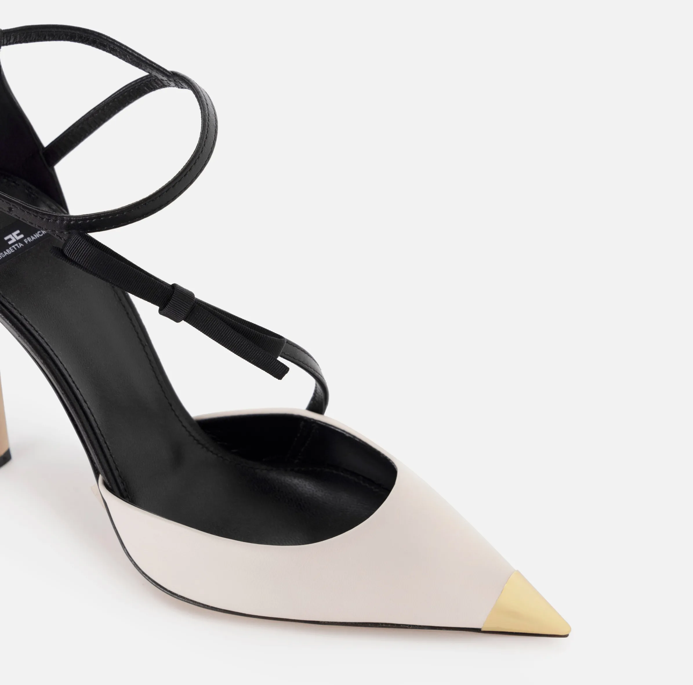 Slingback in nappa bicolore