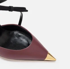 Slingback in nappa bicolore