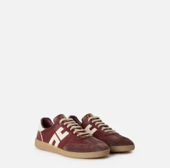 Sneakers in pelle scudetto