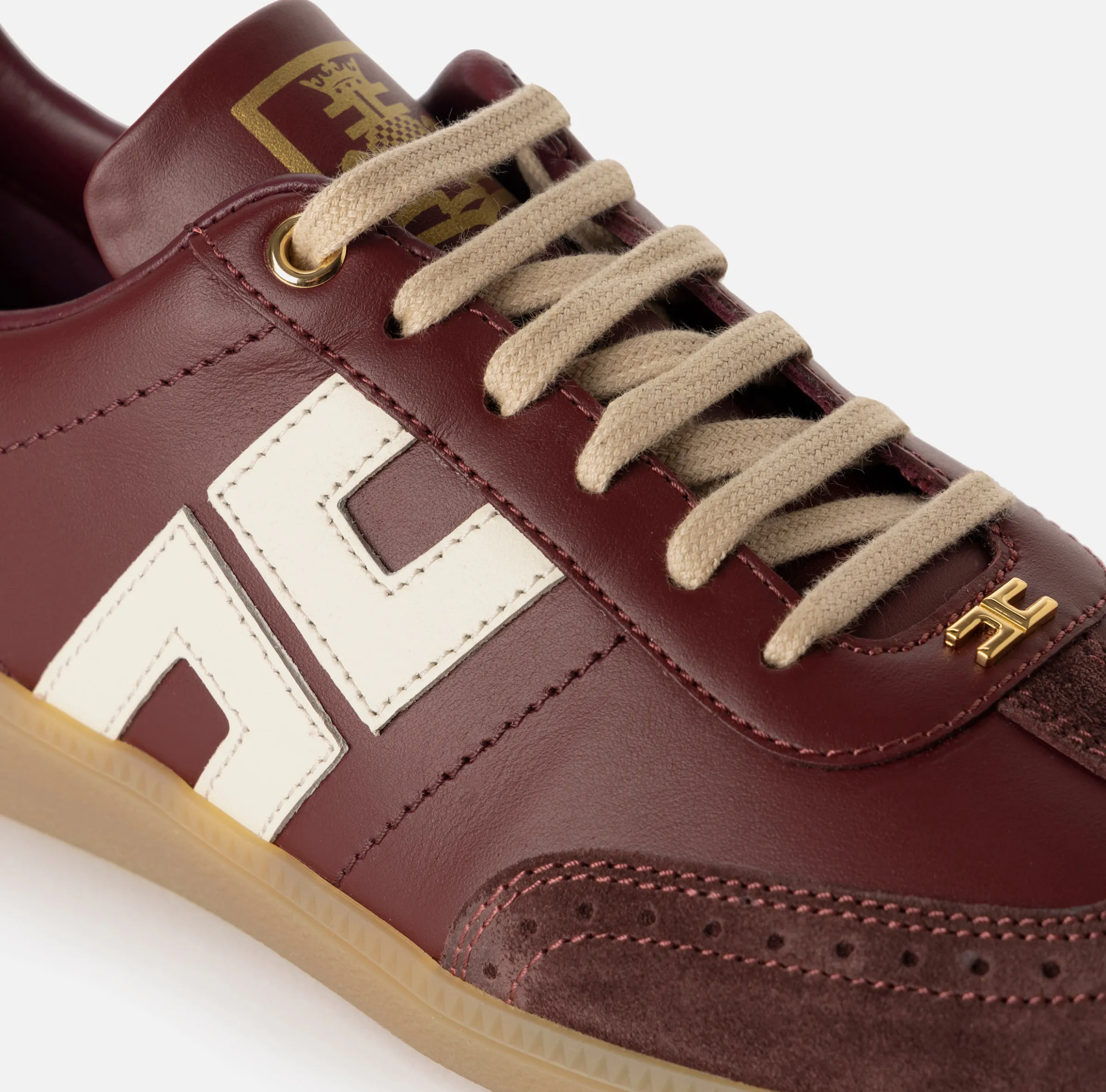 Sneakers in pelle scudetto