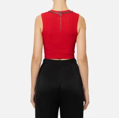 Top in viscosa con catena