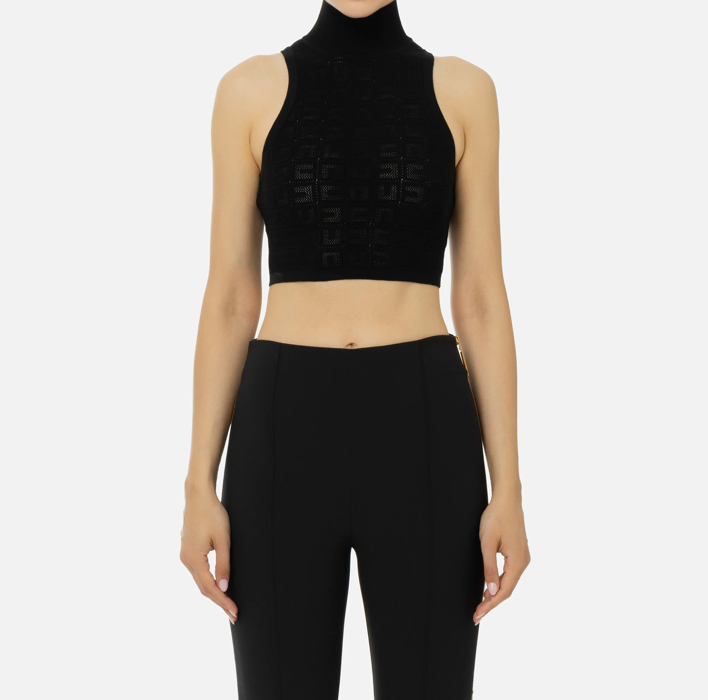 Top in viscosa logo punto rete