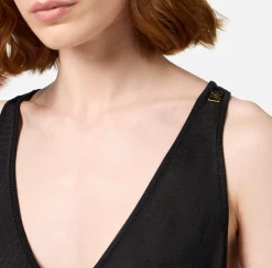 Top in viscosa lucida
