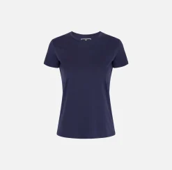 T-shirt in jersey con ricamo logo