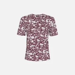 T-shirt in jersey lettering piccolo