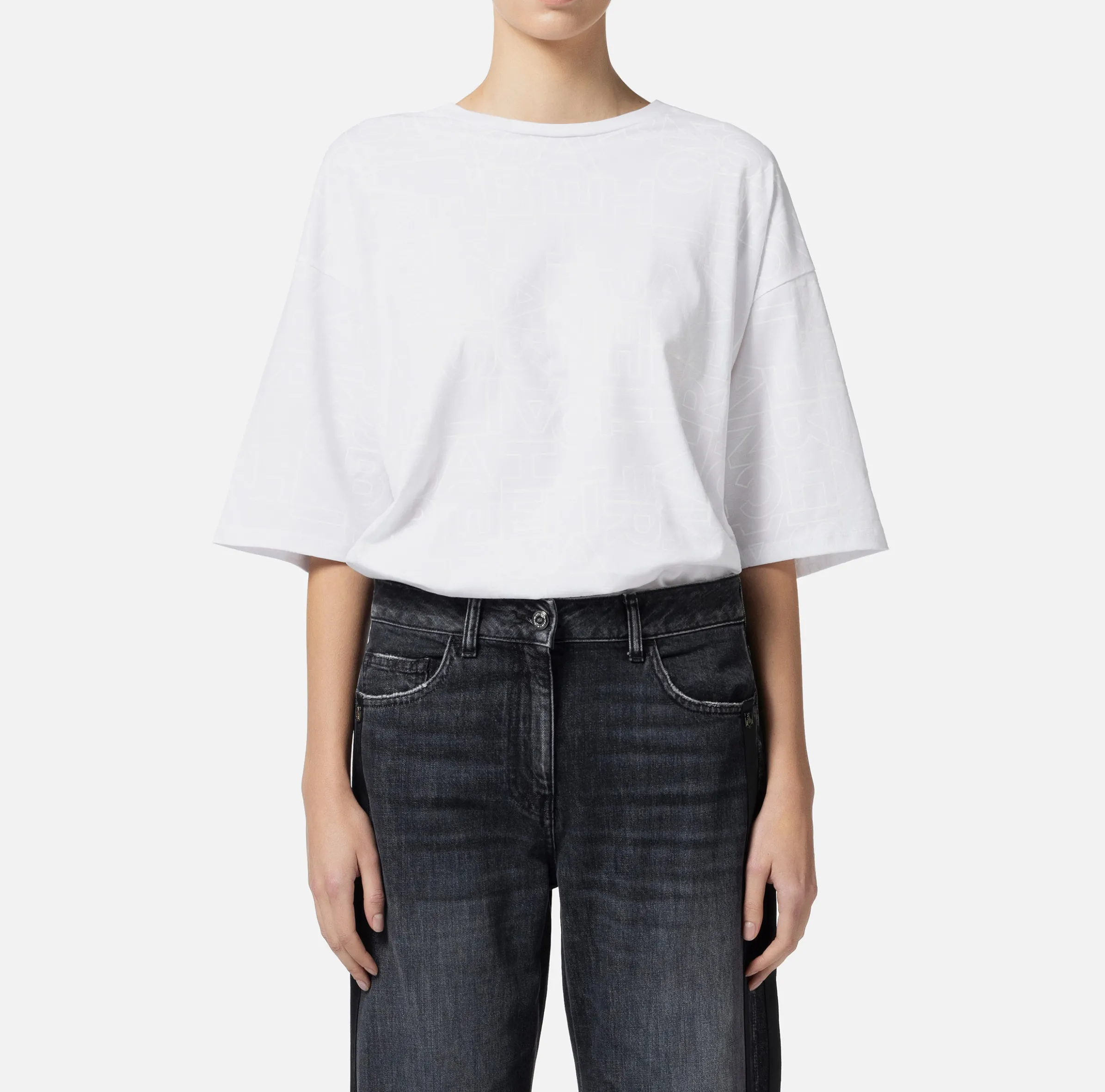 T-shirt in jersey lettering lucido