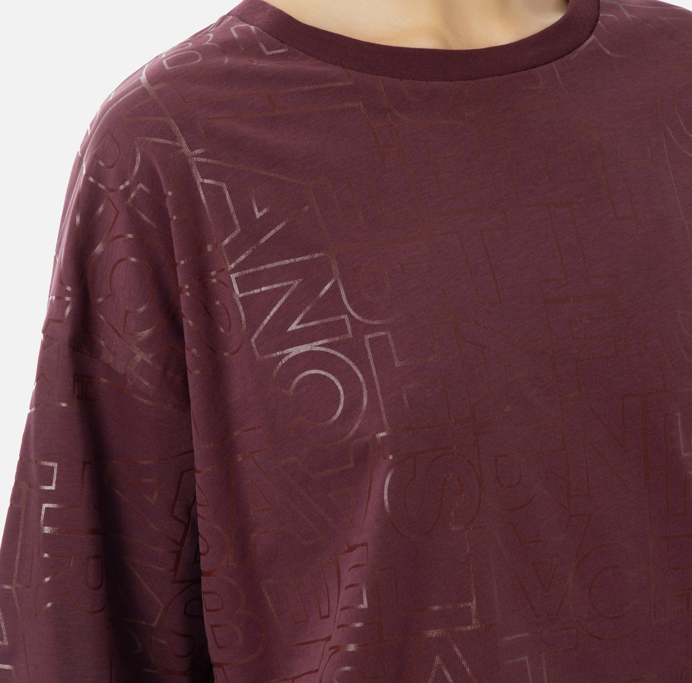 T-shirt in jersey lettering lucido