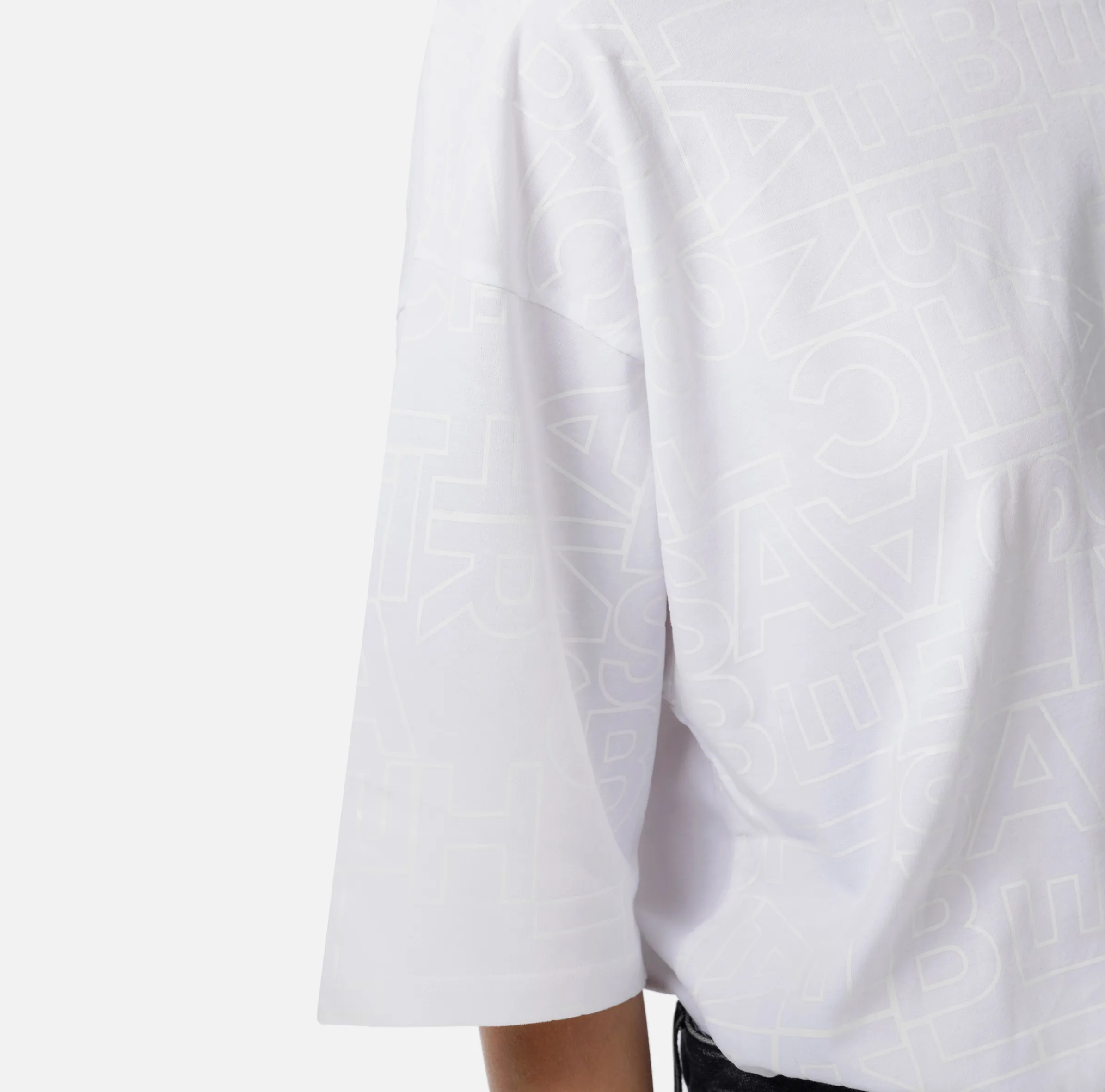 T-shirt in jersey lettering lucido