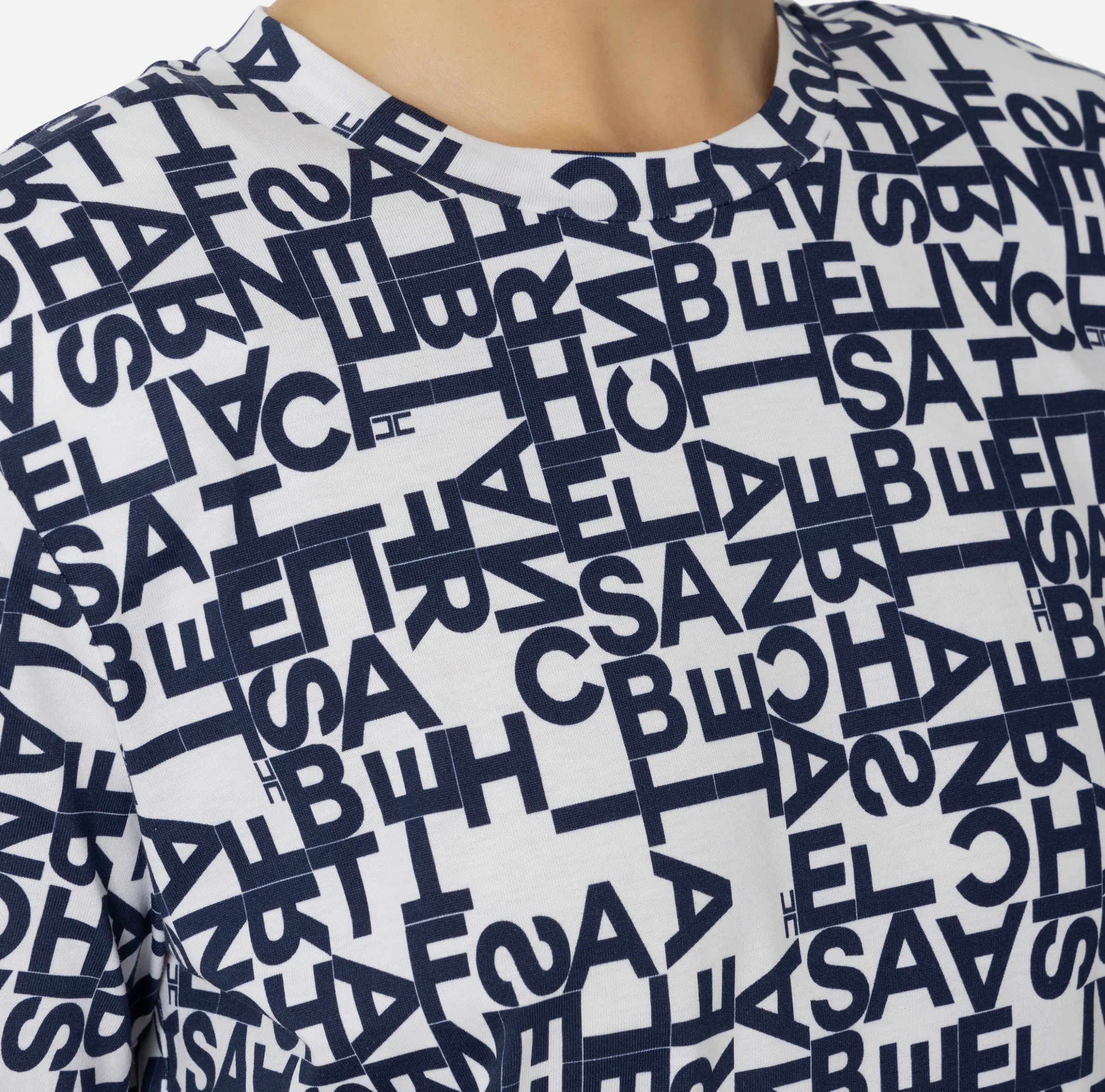 T-shirt in jersey lettering piccolo