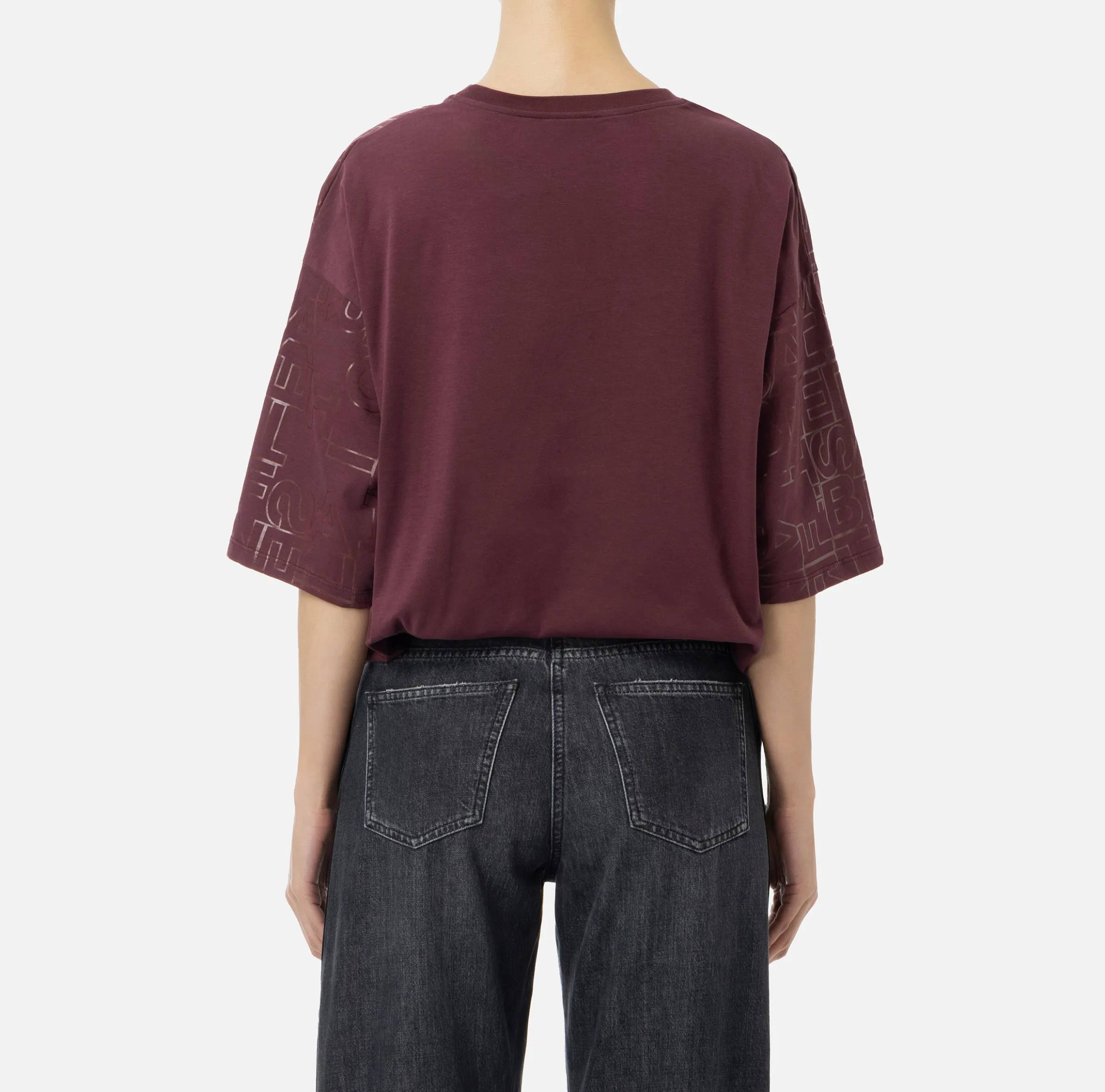 T-shirt in jersey lettering lucido