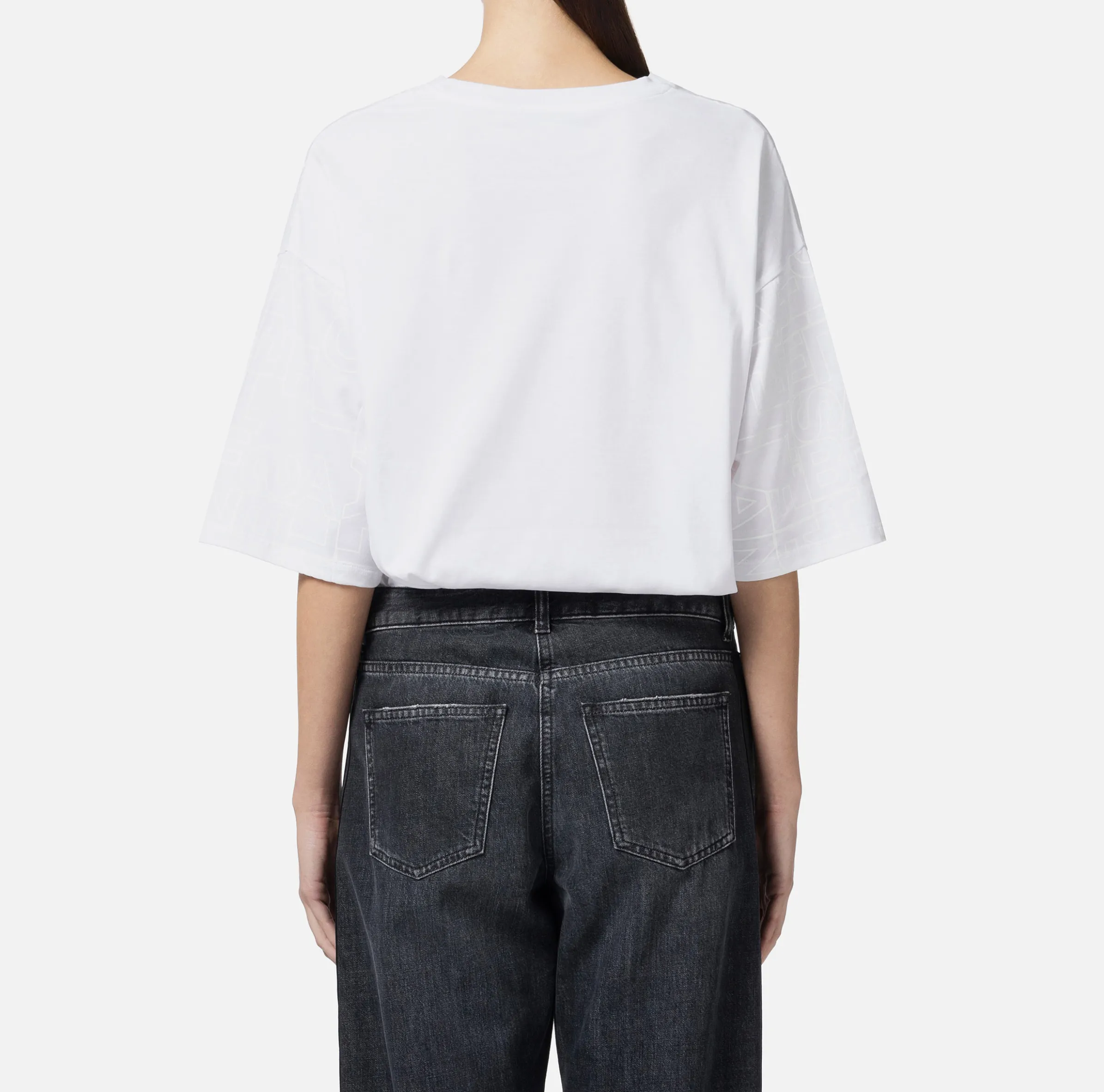 T-shirt in jersey lettering lucido