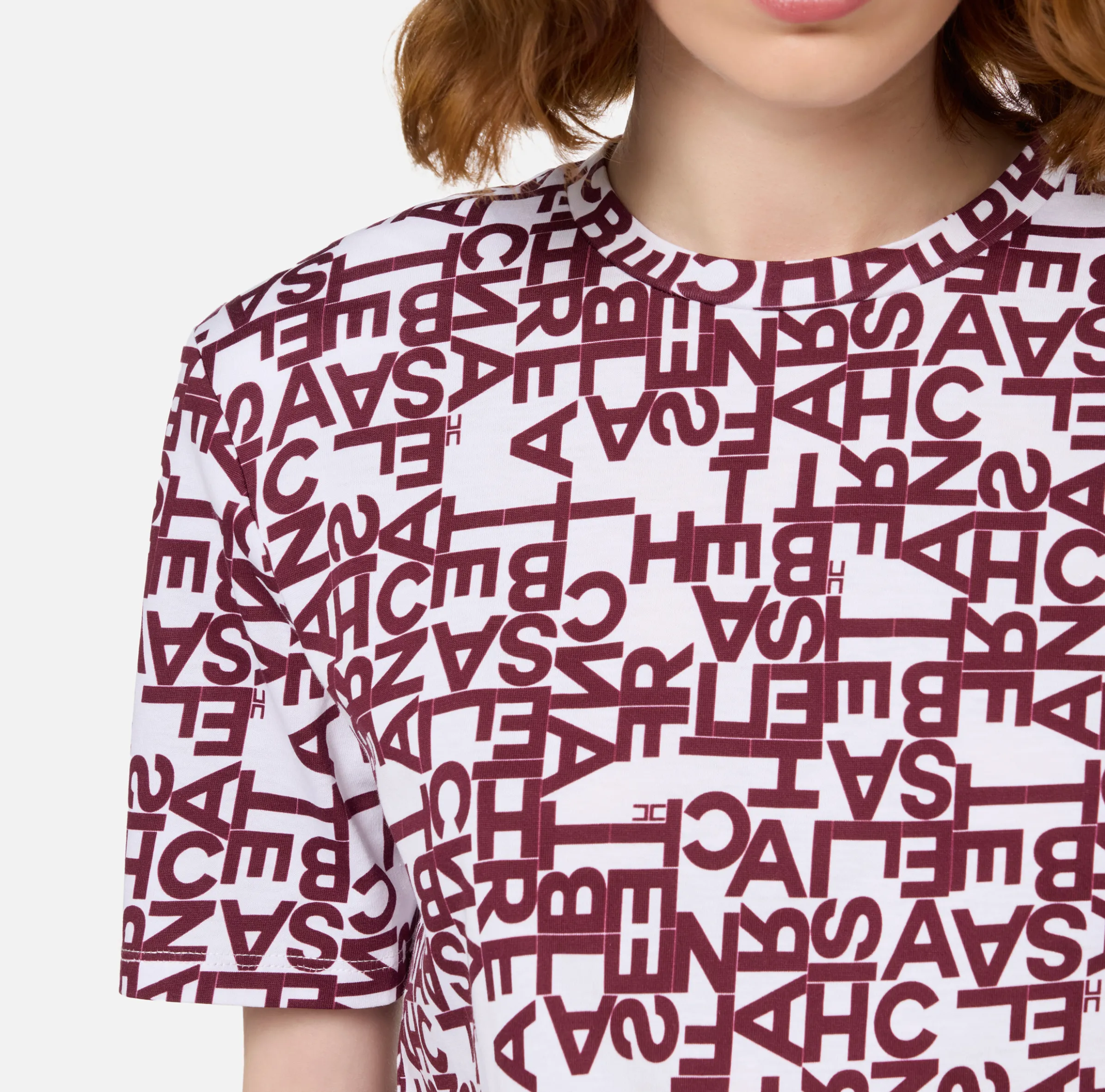 T-shirt in jersey lettering piccolo
