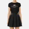 T-shirt in jersey modal con stampa logo