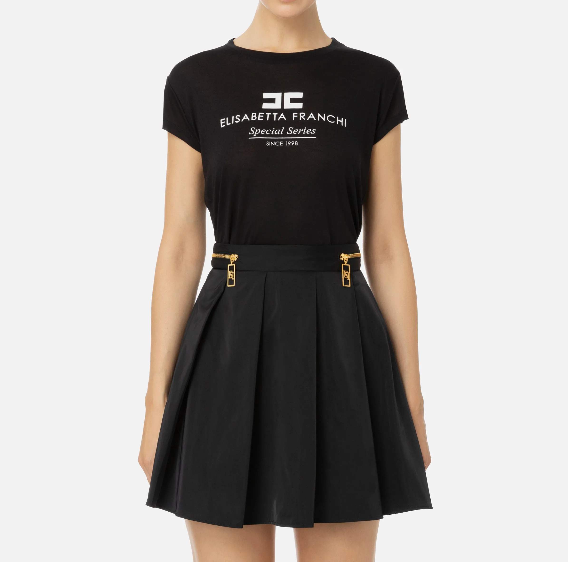 T-shirt in jersey modal con stampa logo