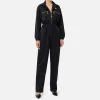 Tuta cargo in nylon tecnico con zip