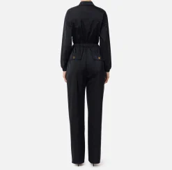 Tuta cargo in nylon tecnico con zip