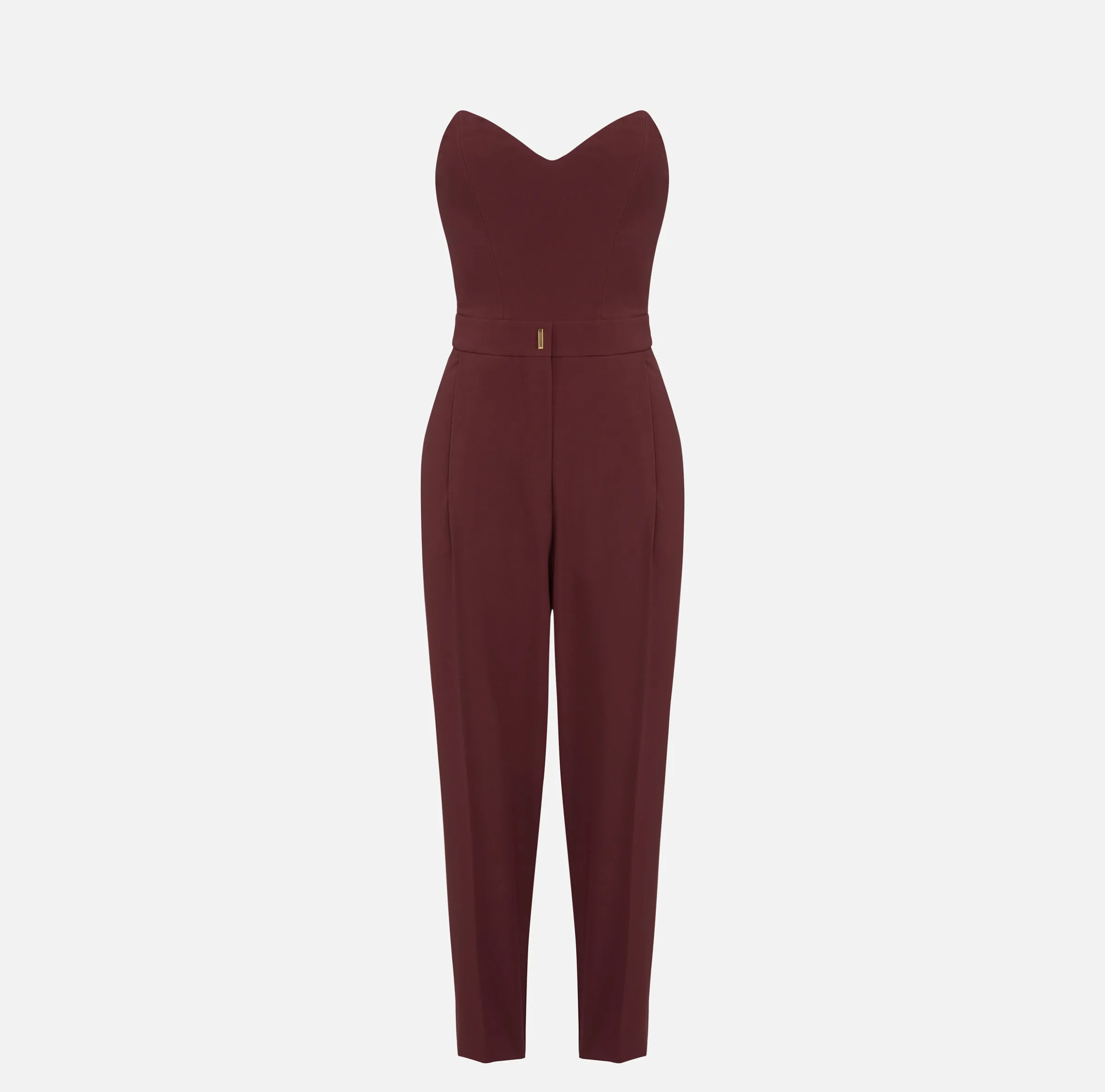 Tuta in crêpe stretch con top bustier